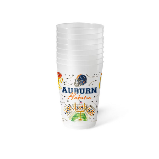 Swig - Frost Flex Party Cup - Tailgates in Auburn 20oz - Set of 8