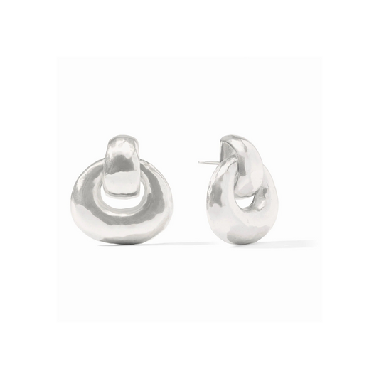 Julie Vos - Earring - Avalon Doorknocker - Silver - Findlay Rowe Designs