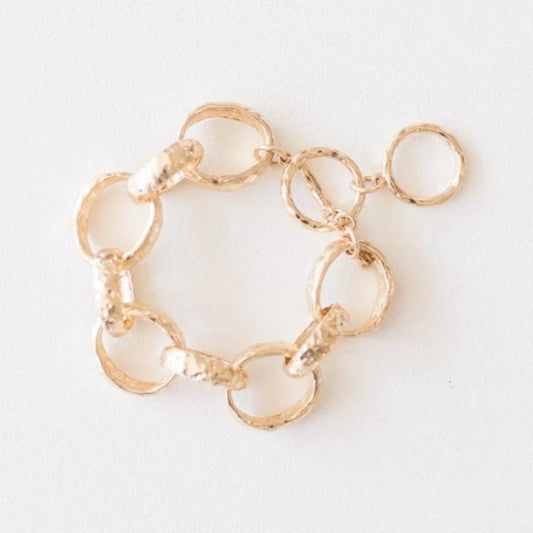 Leslie Curtis - Georgann Gold Chunky Bracelet - Findlay Rowe Designs