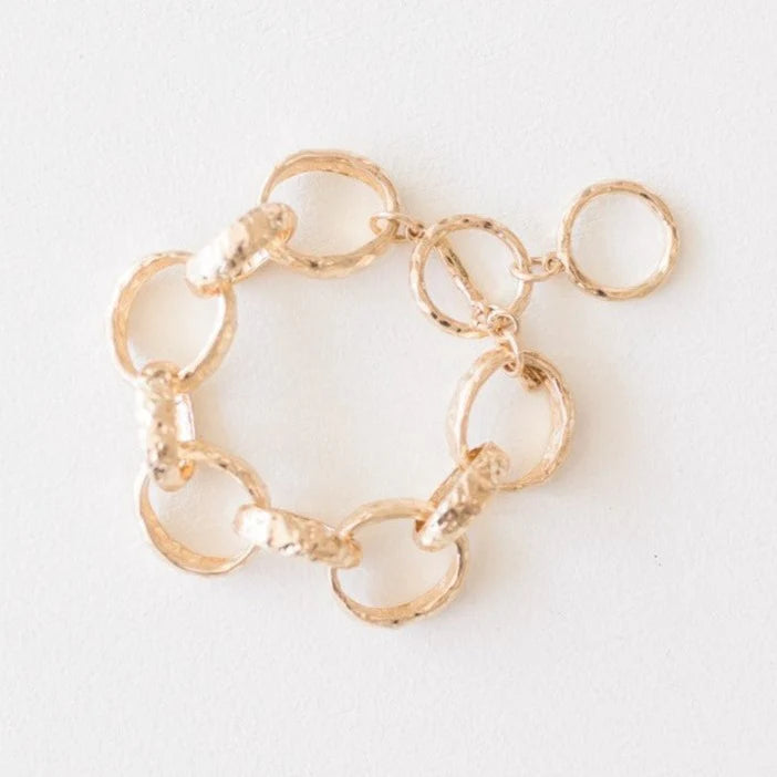 Leslie Curtis - Georgann Gold Chunky Bracelet - Findlay Rowe Designs