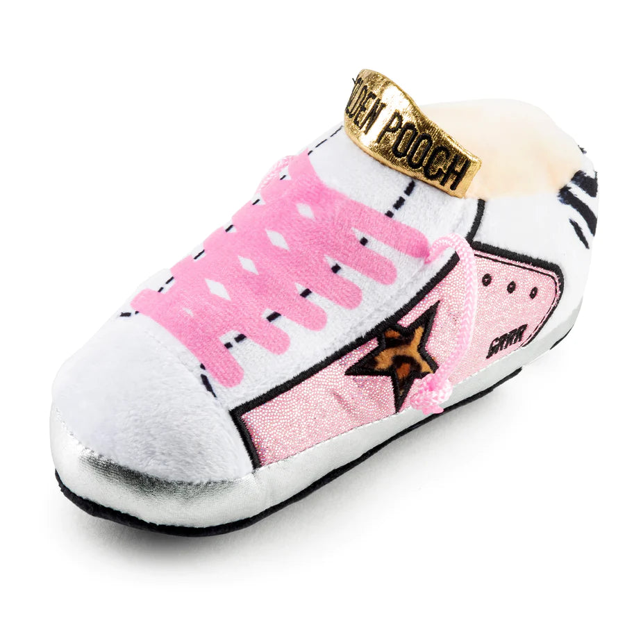 Golden Pooch Tennis Shoe Dog Toy - Pink - Findlay Rowe Designs