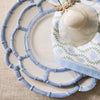 Salad Dessert Plate - Blue Bamboo Touch - Findlay Rowe Designs