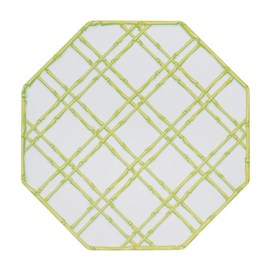 Caspari - Placemat - Bamboo Screen - Moss Green - Findlay Rowe Designs