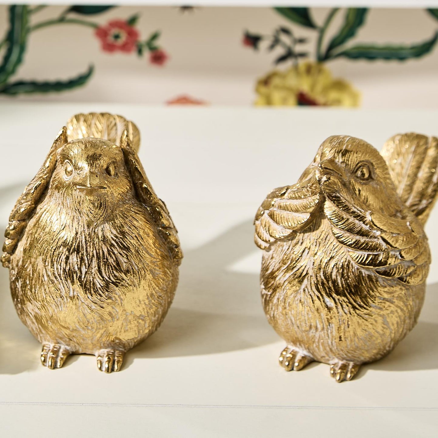 Gold Bird Decor - See Speak Hear No Evil - Findlay Rowe Designs