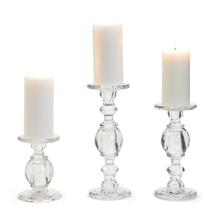 Glass Pedestal Candleholder - Findlay Rowe Designs