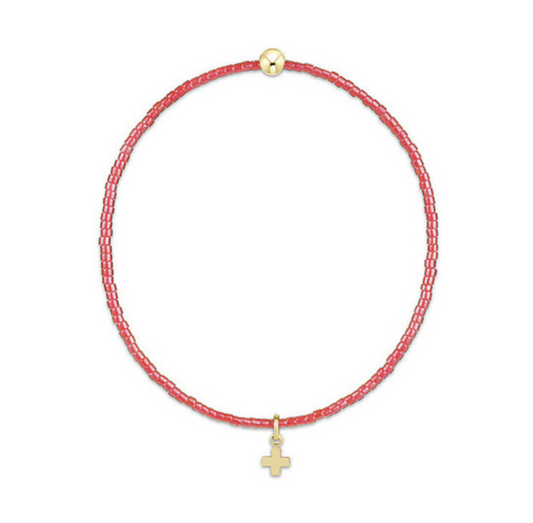 Enewton - Hope Classic Sherbert Bracelet - Signature Cross Small Gold Charm - Findlay Rowe Designs