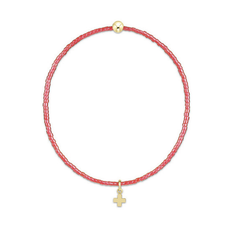 Enewton - Hope Classic Sherbert Bracelet - Signature Cross Small Gold Charm - Findlay Rowe Designs
