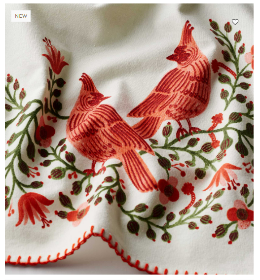 Towel - Christmas Cardinals