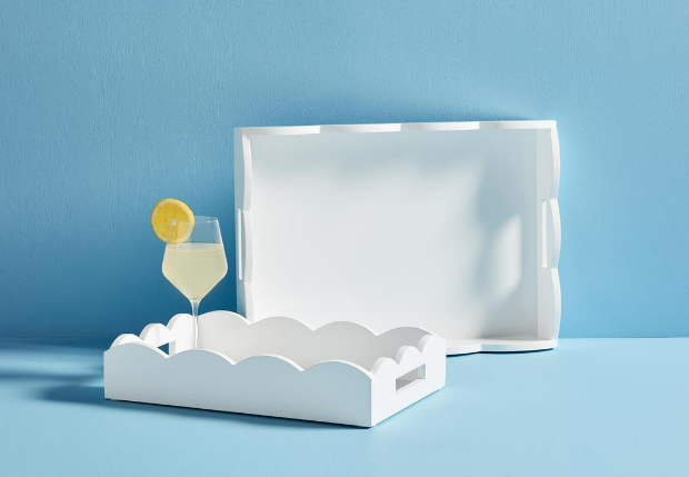 Mud Pie - Tray - Scallop Lacquer - Findlay Rowe Designs