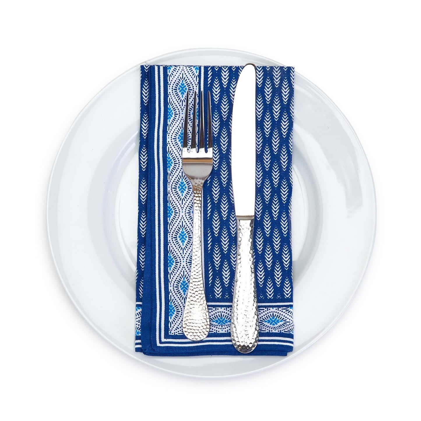 Cloth Napkins - Blue Printed - Findlay Rowe Designs