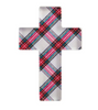 Mud Pie - Christmas Acrylic Tartan Cross