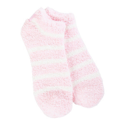 World's Softest Socks - Cozy Low - Candy Pink Stripe