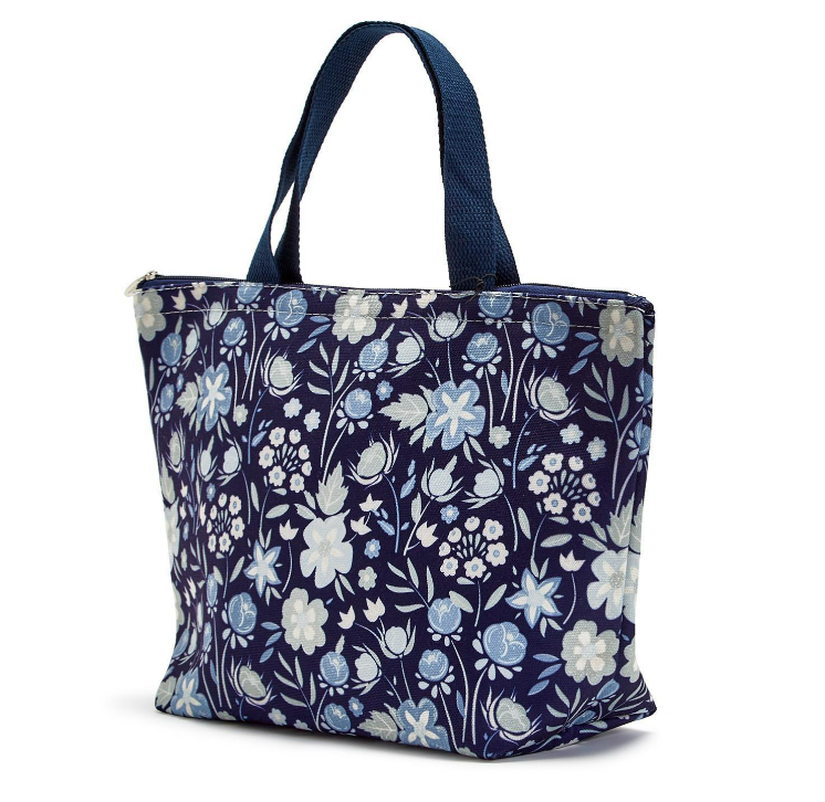 Blue Floral Thermal Lunch Tote Bag - Findlay Rowe Designs