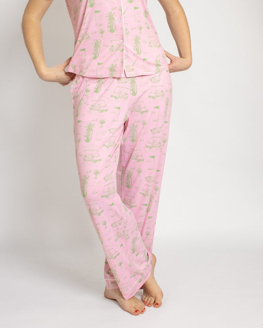 Royal Standard - Sleep Pants - On Par - Pink Green - Findlay Rowe Designs