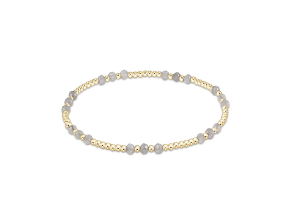 Enewton - Gemstone Gold Joy Pattern 3MM Bead Bracelet - Labradorite - Findlay Rowe Designs