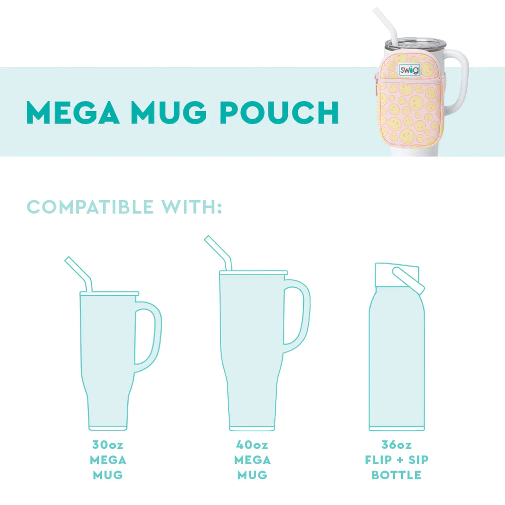Swig - Mega Mug Pouch - Island Bloom - Findlay Rowe Designs