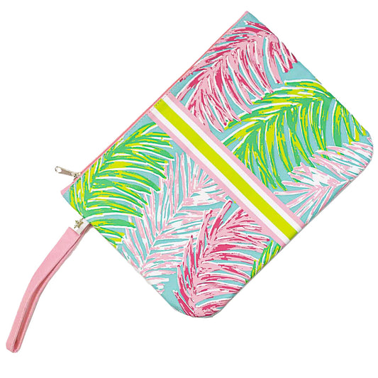 Veracruz Wet/Dry Bag in Aruba Blue/Light Pink - Findlay Rowe Designs