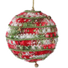 Ornament - Ribbon Ball with Jingle Bells