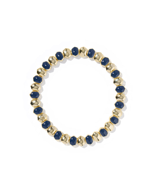 Kendra Scott - Bracelet - Daphne Enamel Stretch - Gold Navy Enamel - Findlay Rowe Designs