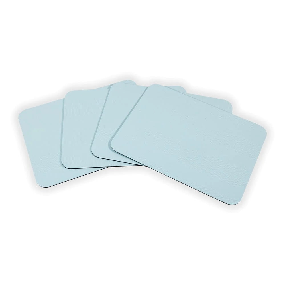 Caspari - Placemat - Lizard Felt-Backed - Soft Aqua Rectangle - Findlay Rowe Designs