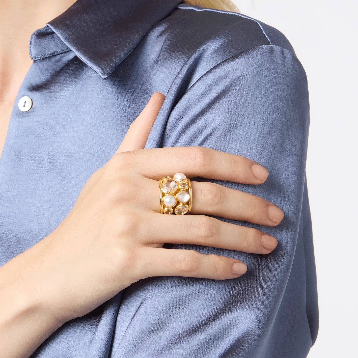 Kaleidoscope Statement Ring - Bahamian Blue