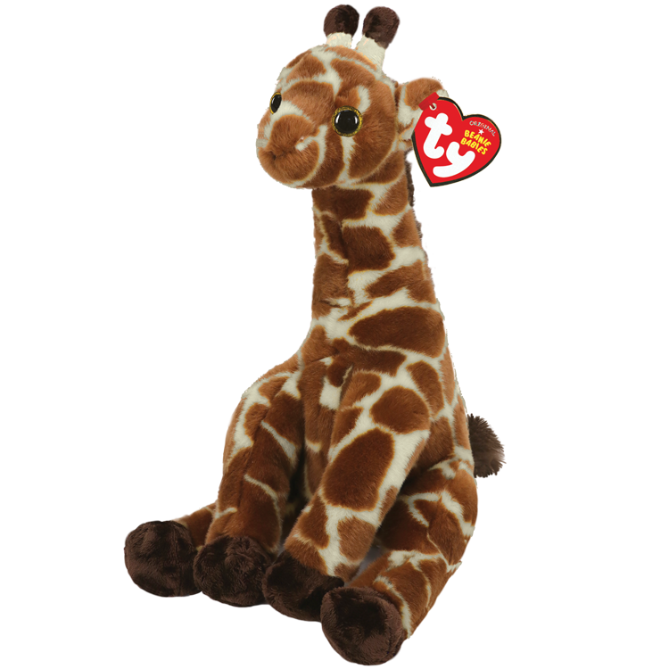 Ty- Gavin Brown Spotted Giraffe Beanie Baby, 8"