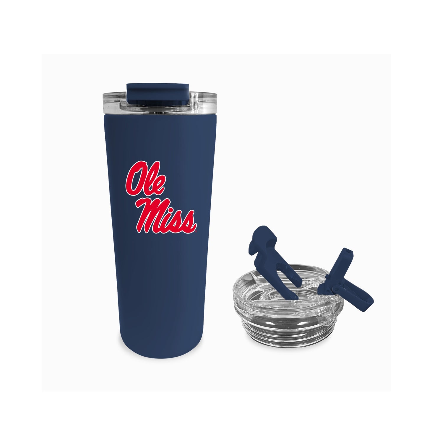 Fanatics - 24oz Dual Lid Tumbler - Soft Touch Finish - Collegiate