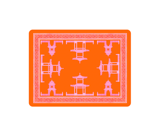 Ramsay Gourd Home - Placemats - Pagoda Orange - Findlay Rowe Designs