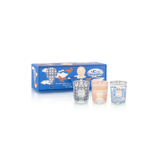 Baobab - Travel Candle Trio - Manhattan Paris Mykonos - Findlay Rowe Designs