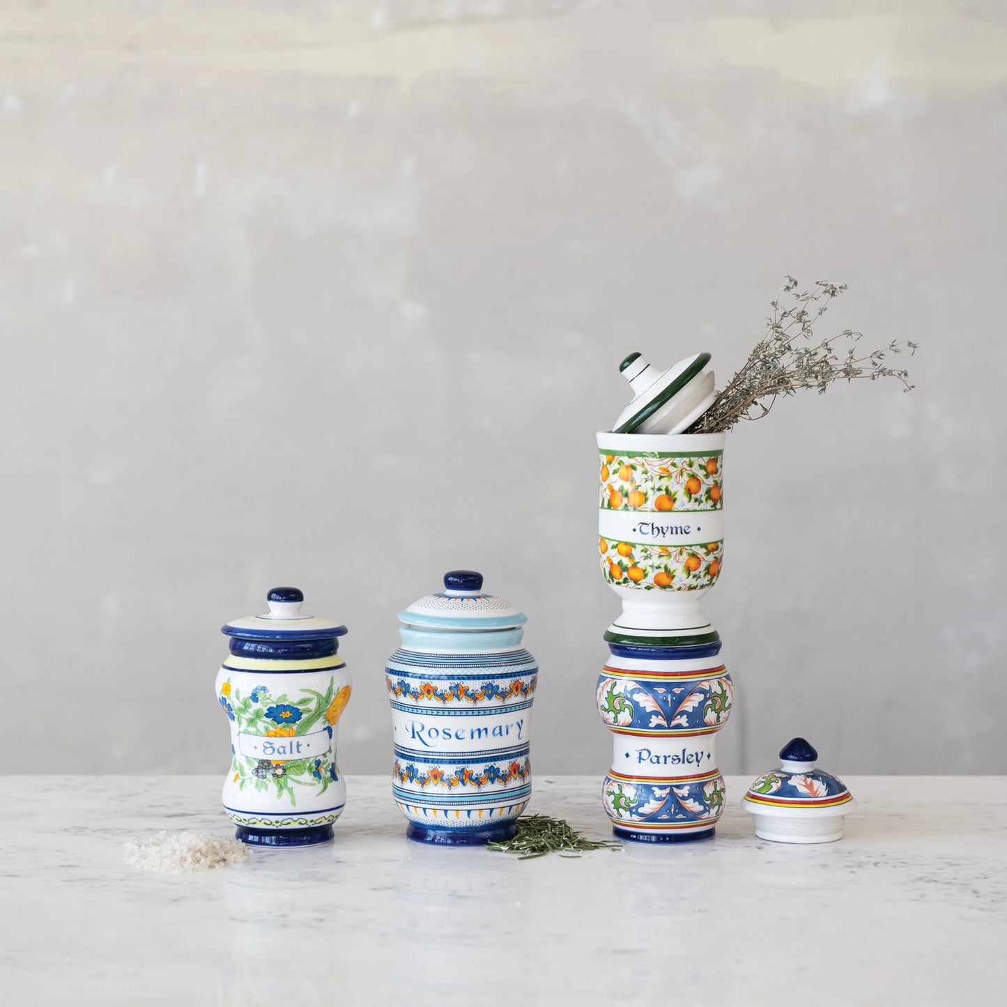 Decorated Spice Jar with Spice Name - Findlay Rowe Designs