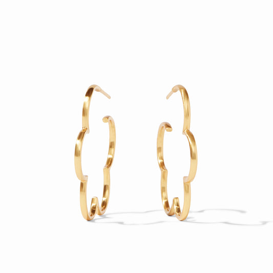 Julie Vos - Gardenia Hoop - Gold - Medium - Findlay Rowe Designs