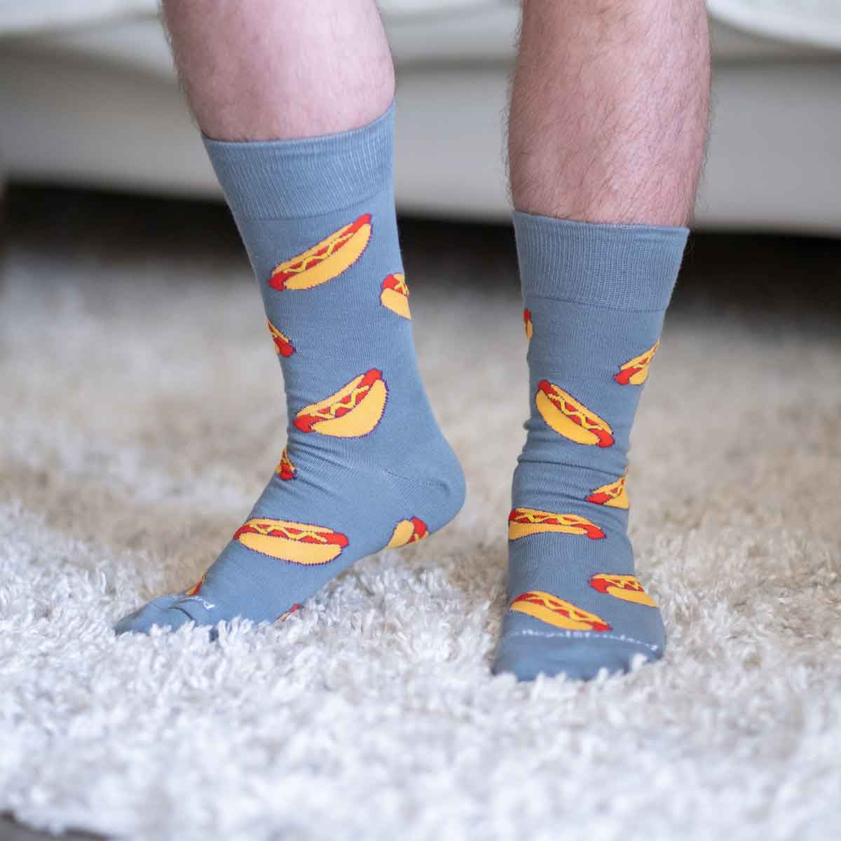 Men's Sock - Hot Dog - Findlay Rowe Designs