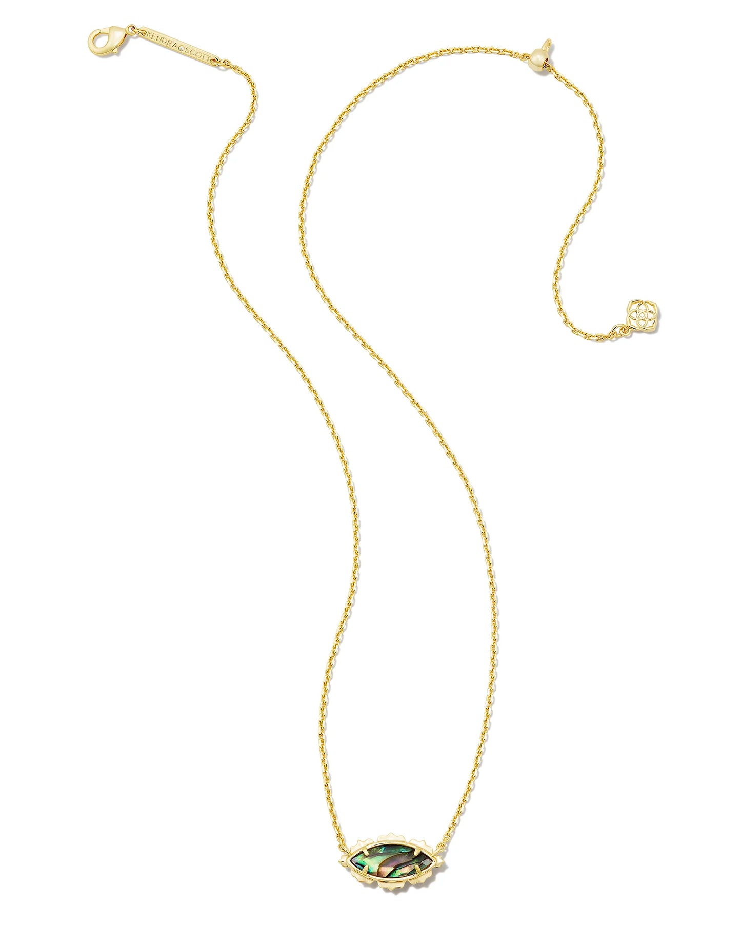 Kendra Scott - Genevieve Gold Short Pendant Necklace - Abalone - Findlay Rowe Designs