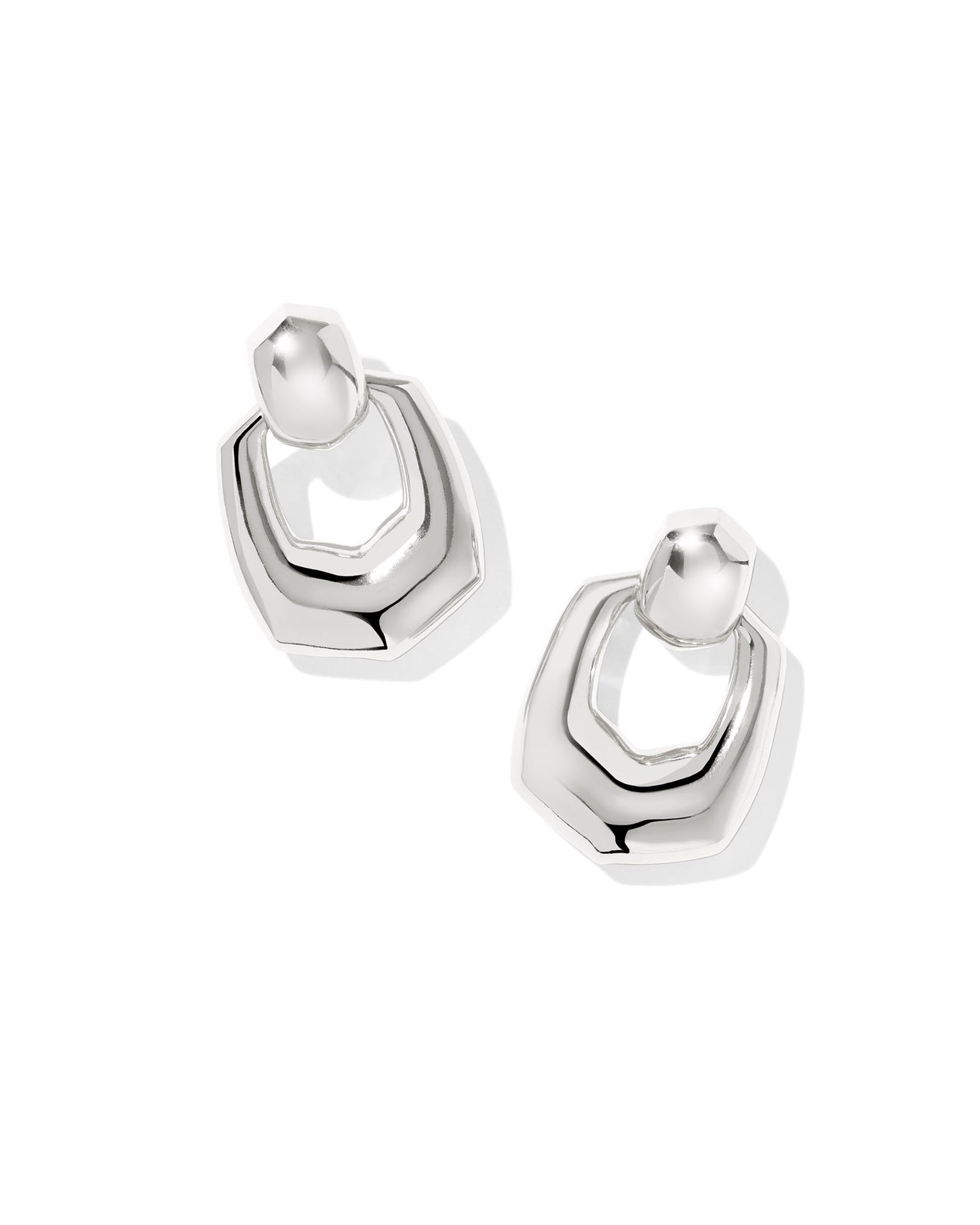 Kendra Scott - Earrings - Kaitlin Open Frame - Silver