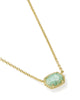 Kendra Scott - Necklace - Daphne Gold Frame Short Pendant - Teal Amazonite