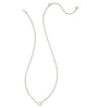 Kendra Scott - Cailin Silver Pendant Necklace in White Crystal - Findlay Rowe Designs