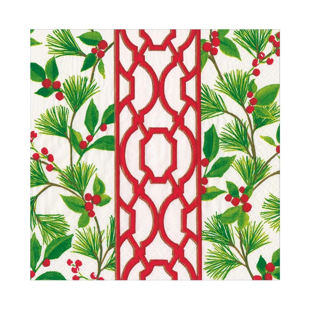 Caspari - Napkin Luncheon - Knots And Greenery - Findlay Rowe Designs