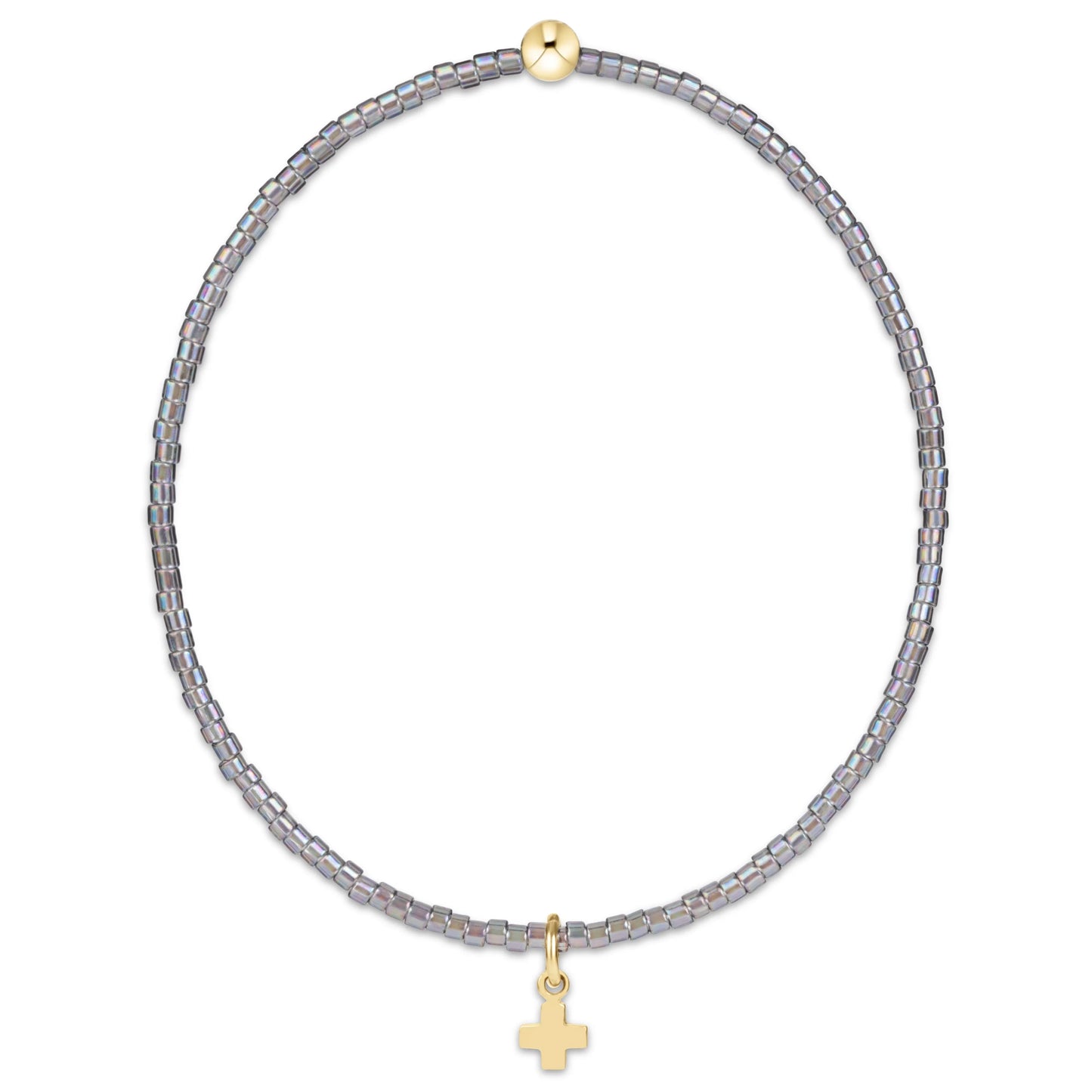 Enewton - Hope Classic Morning Mist Bracelet - Signature Cross Small Gold Charm