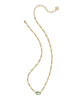 Kendra Scott - Necklace - Elisa Figaro Chain Short Pendant - Gold Deep Aqua Illusion - Findlay Rowe Designs