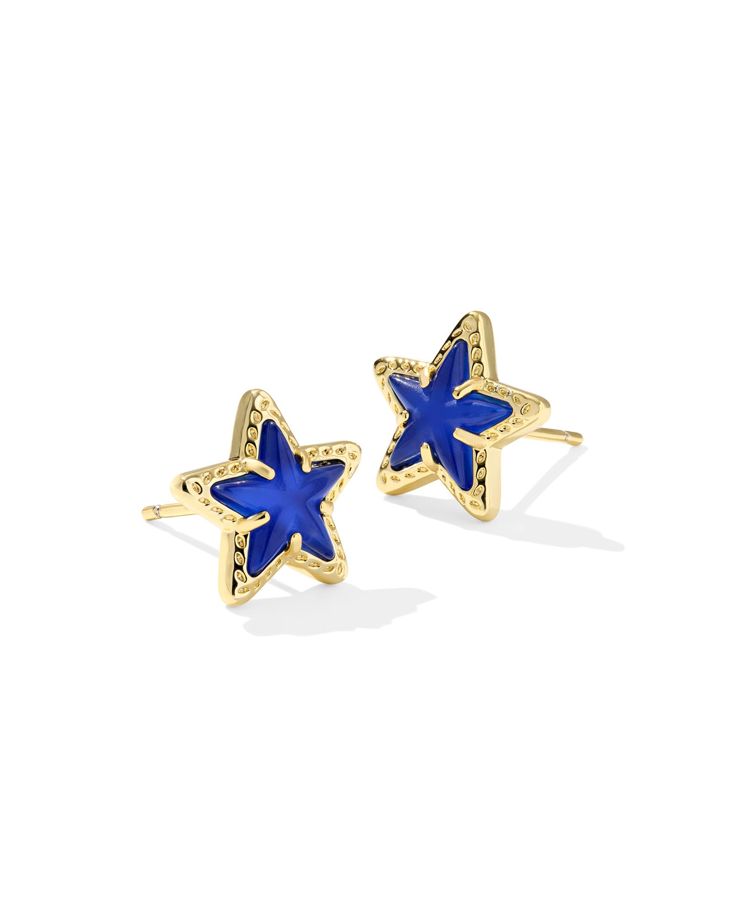 Kendra Scott - Earring - Cassidy Star Stud - Gold Cobalt Blue Illusion - Findlay Rowe Designs