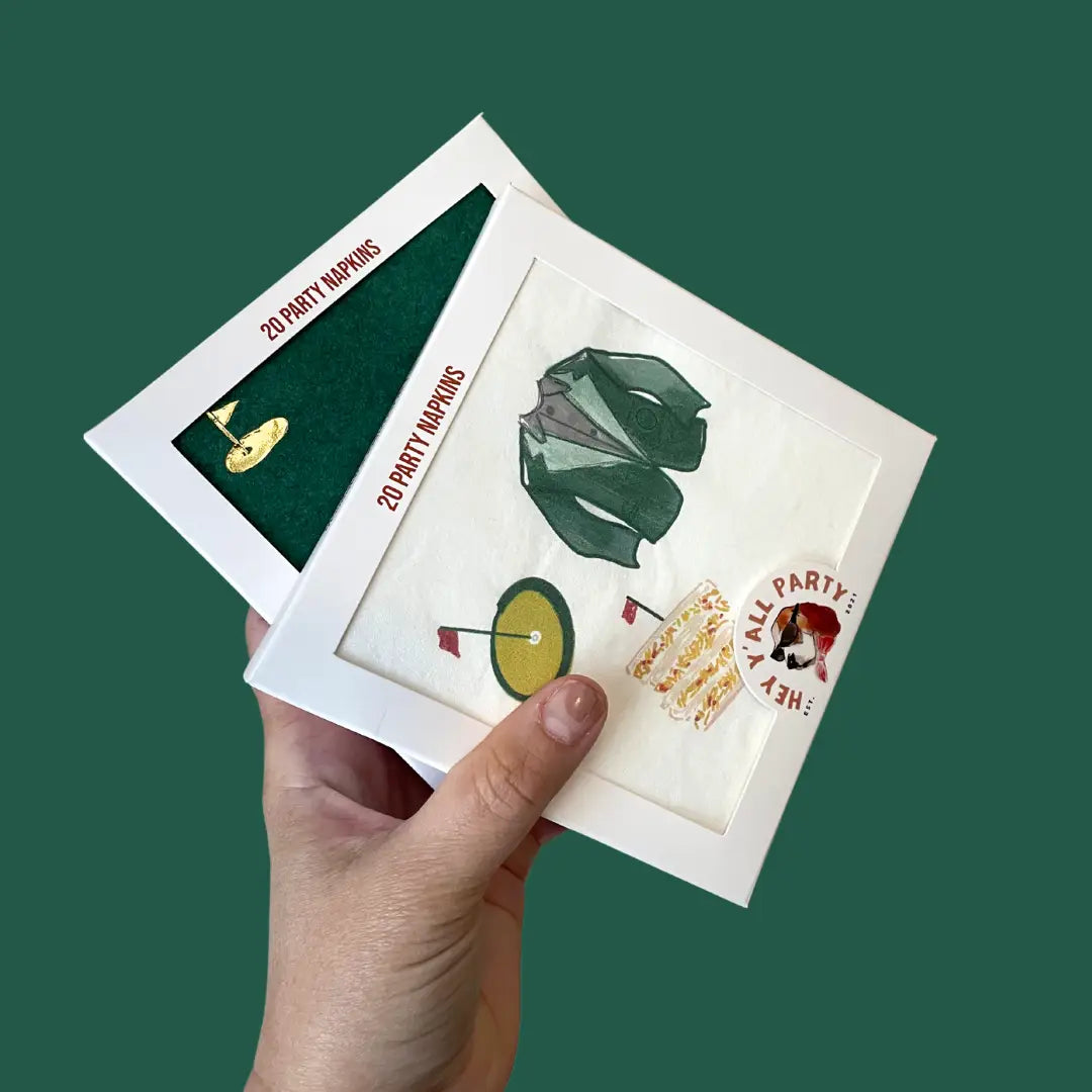 Hey Y'all Party - Napkins - Cocktail - Masters Inspired - Findlay Rowe Designs