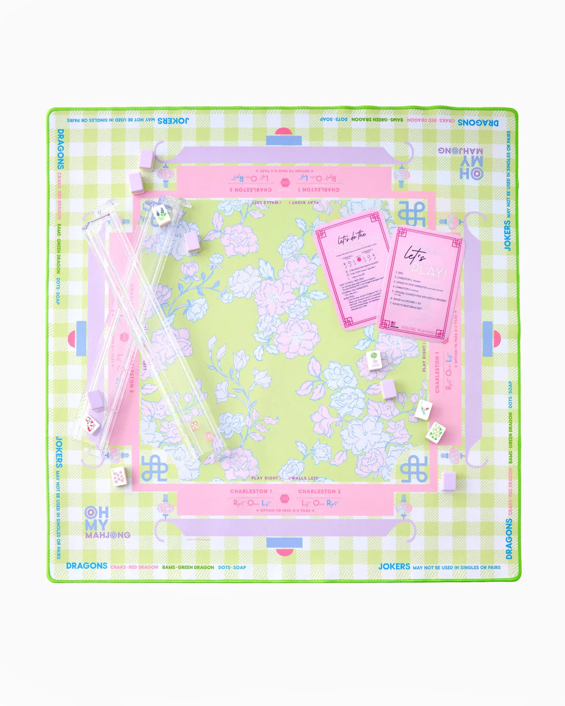 Oh My Mahjong - Mahjong Mat - Garden Party - Findlay Rowe Designs