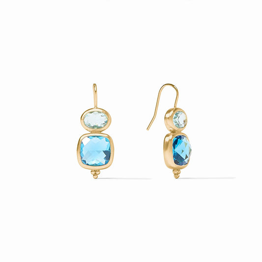 Julie Vos - Earring - Kaleidoscope  - Bahamian Blue
