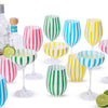 Stemless Wine - 16oz Celebration Stripe - Findlay Rowe Designs