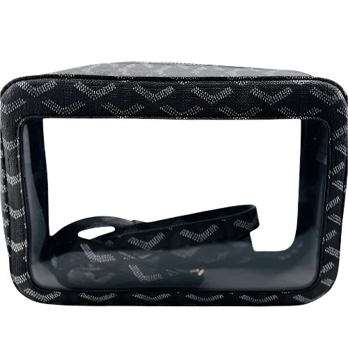 Gameday Luxe - Black Janette Clear Handbag