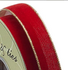 Decor Ribbon - Velvet - 1" x 10 yd - Red Gold