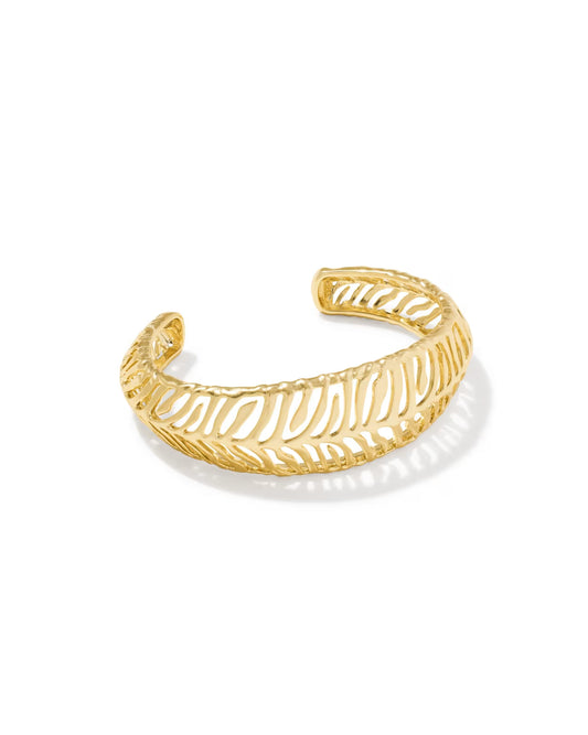 Kendra Scott - Bracelet - Tiger Striped Mikki Cuff - Gold Small - Findlay Rowe Designs