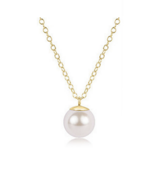 Enewton - 16in Necklace Gold - Classic Pearl 10mm Charm - Findlay Rowe Designs
