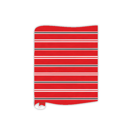Rosanne Beck - Red & Black Stripe Table Runner - Findlay Rowe Designs