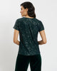 Jude Connally - Winnie Tee Sequins - Palace Green - Findlay Rowe Designs